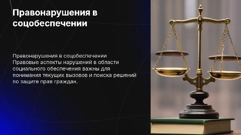 Правовые аспекты правонарушений в сфере социального обеспечения