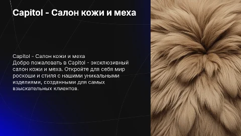 Capitol - Салон кожи и меха