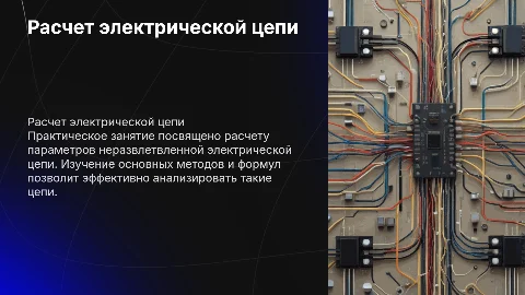 практическое занятие номер 4 расчет неразвлетвленной электрической цепи