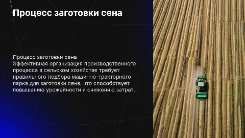 Организация производственного процесса и машинно-тракторный парк