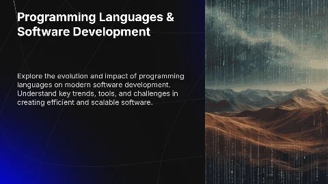 Programming Languages and Software Development