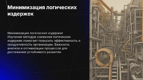 способы минимизации логических издержек организации