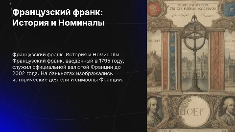 Французский франк: история создания и номиналы валюты