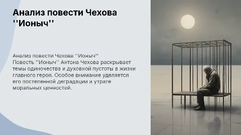 презентация по теме чехова ионыч
