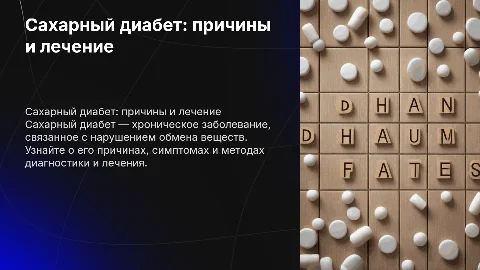 Сахарный диабет,причина, симптомы,диагностика и лечение