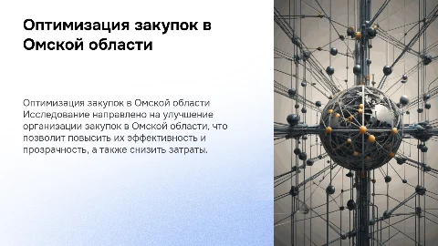 Совершенствование процесса закупок в Омской области