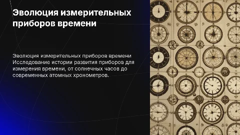 Эволюция приборов для измерения времени