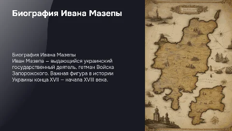 Биография Ивана Мазепа