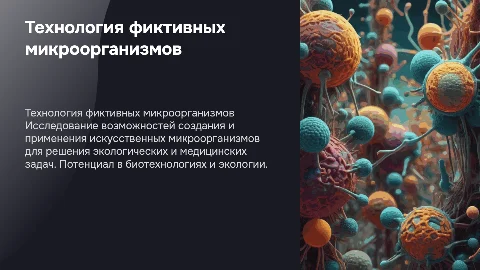 технология фиктивных микроорганизмов