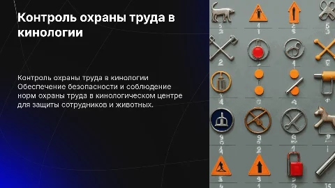 Контроль за соблюдением охраны труда в кинологическом центре