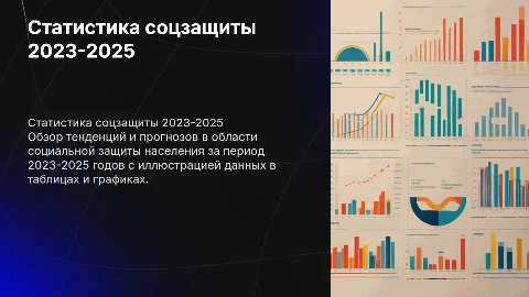 Статистика социальной защиты населения 2023-2025 в графиках