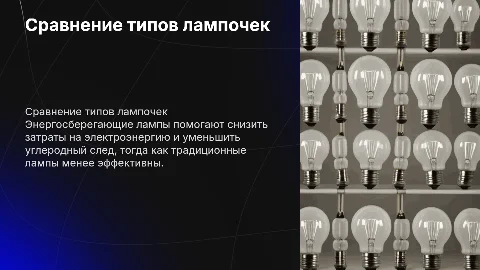 сравнение не энергосберегающих и энергосбергающих лампочек
