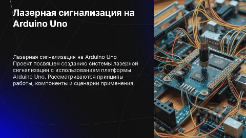 проект на тему лазерная сигнализация на arduino uno