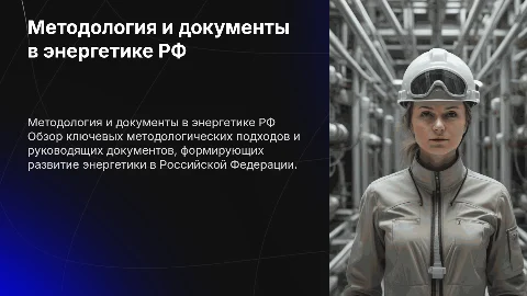 Методология развития энергетики и документы в РФ