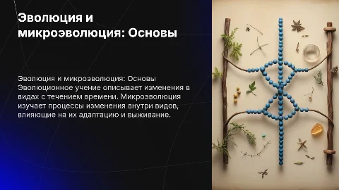 История эволюционного учения и Микроэволюция все самое важное