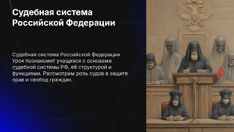Разработка урока по судебной системе РФ для 8 классов