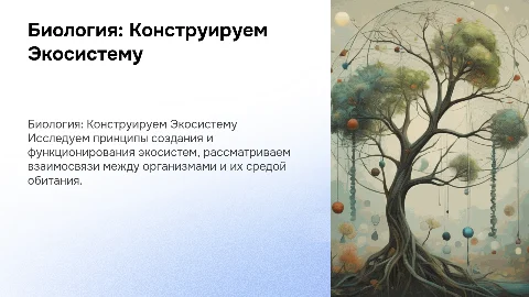 биология конструируем экосистему