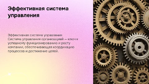 Система управления организацие
