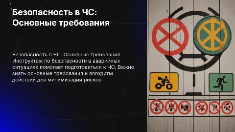 Требования безопасности в аварийных ситуациях: инструктаж