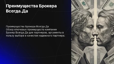 Преимущества компании Брокер Всегда.Да для партнеров