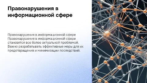 Правонарушения в информационной сфере, меры и предупреждения