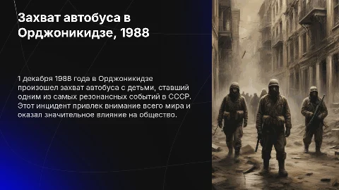 Захват автобуса с детьми в Орджоникидзе, 1 декабря 1988 года
