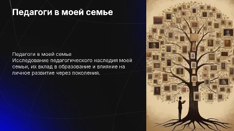 Педагоги в моем роду: их жизненный опыт и влияние