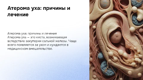 Атерома уха