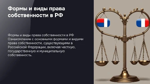 Формы и виды права собственности в РФ