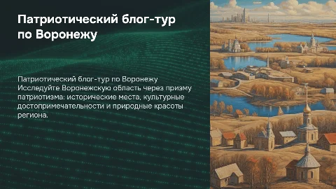 патриотический блог тур по воронежской области
