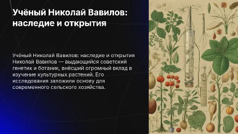 Учёный Николай Вавилов