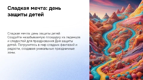 Сладкая мечта: площадка из леденцов на День защиты детей