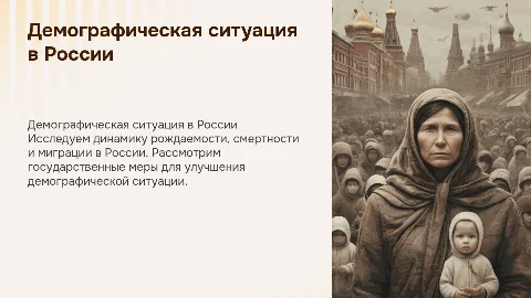 Демографическая ситуация в России: анализ и политика