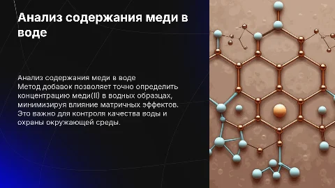 Определение содержания меди(II) в воде методом добавок