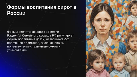 Формы воспитания детей по Семейному кодексу РФ