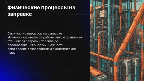 физические процессы на автозаправке