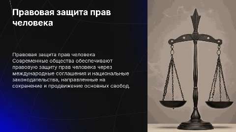 Правовая защита прав человека в современных обществах