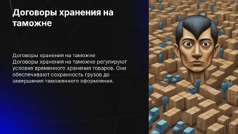 договоры хранения таможенных