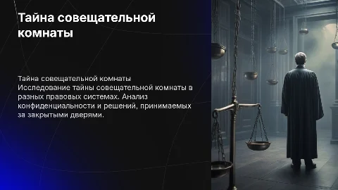 тайна совещательной комнаты:сравнительное-правовое исследование