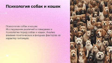 Психологические различия между породами собак и кошек