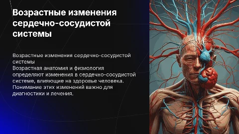 Возрастная анатомия и физиология сердечно-сосудистой системы