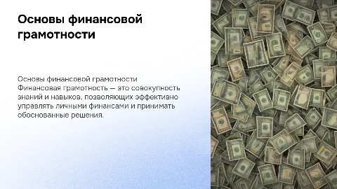 Финансово грамотный гражданин. Основы финансовой грамотности
