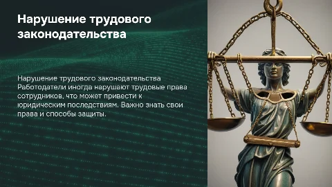 Нарушение трудового законодательства работодателем