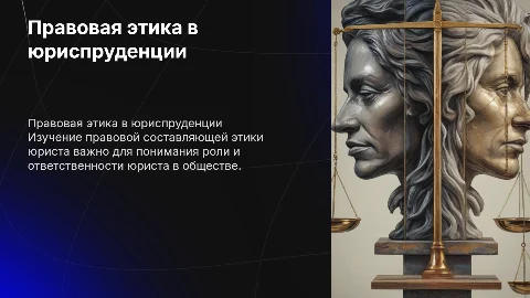 правовая составляющая основных понятий этики юриста