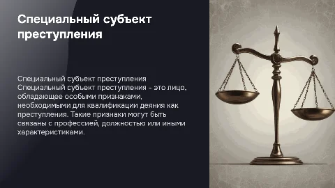 специальный субъект преступления
