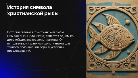 История символа христианской рыбы (ихтис)​