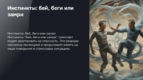 Инстинкты и реакции людей: Правило бей,беги или замри