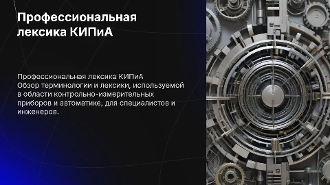 профессиональная лексика КИПиА