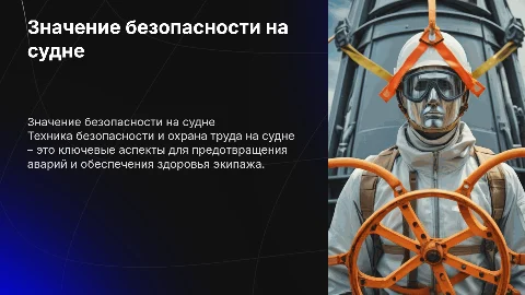 значение техники безопасности и охраны труда на судне