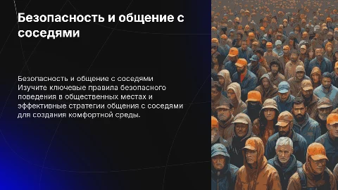 Правила безопасного поведения в местах общего пользования